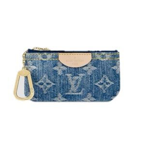 🔥LOUIS VUITTON Blue Denim Key Pouch